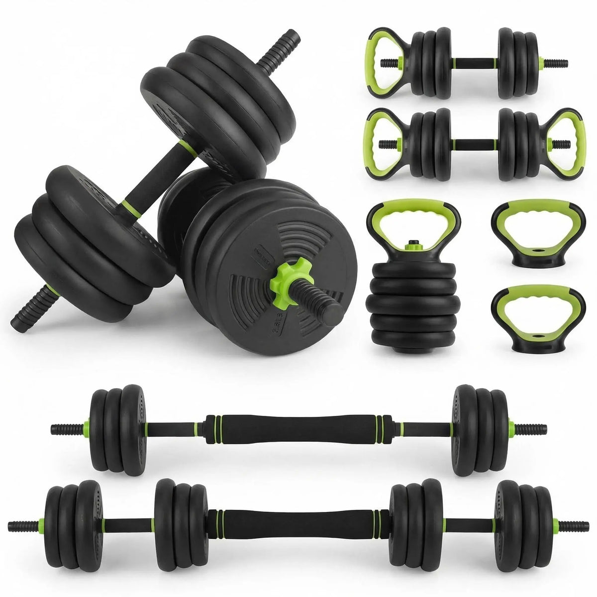 Versatile Adjustable Dumbbell Barbell Set For Home Gym Workouts