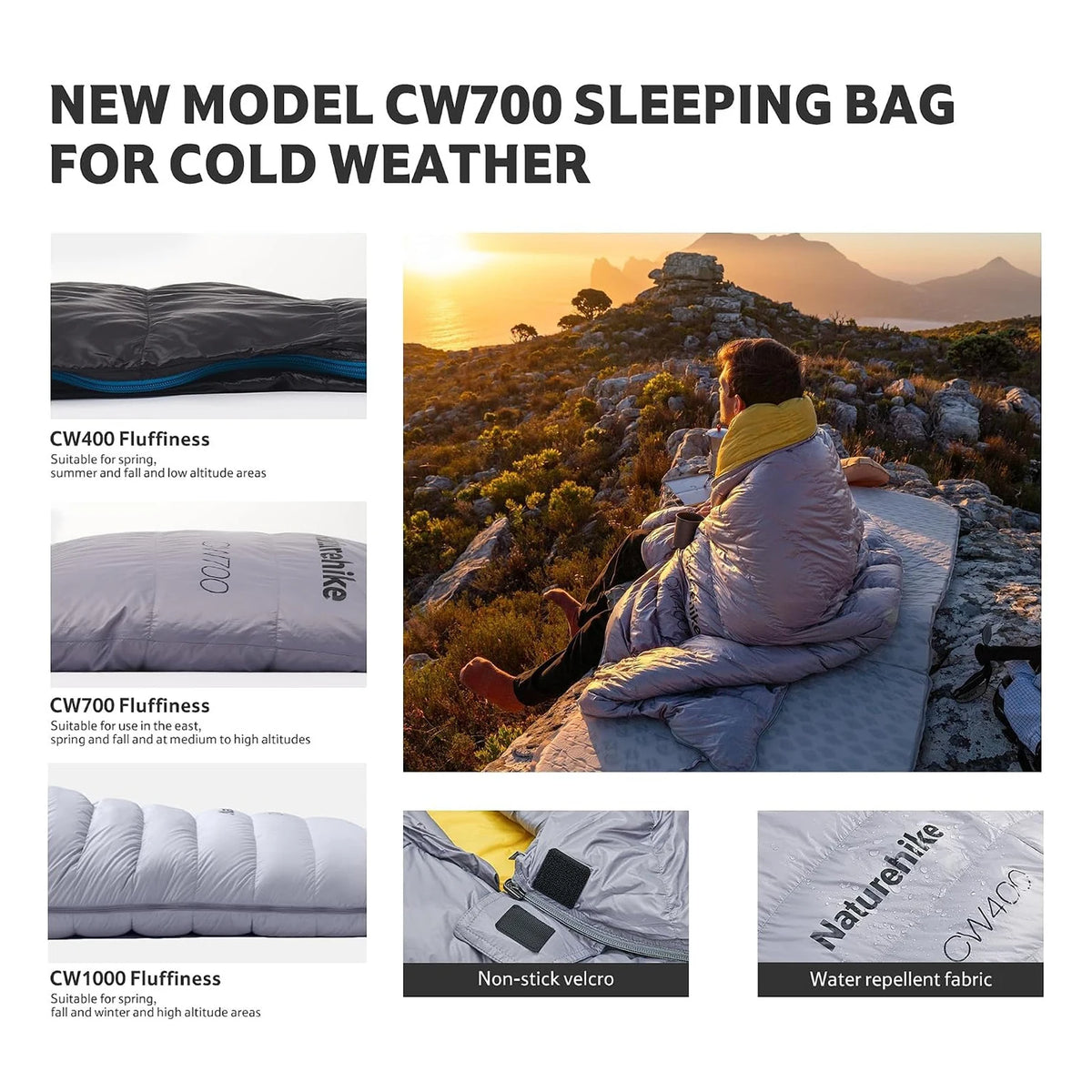 Naturehike Ultralight Duck Down Four Season Sleeping Bag