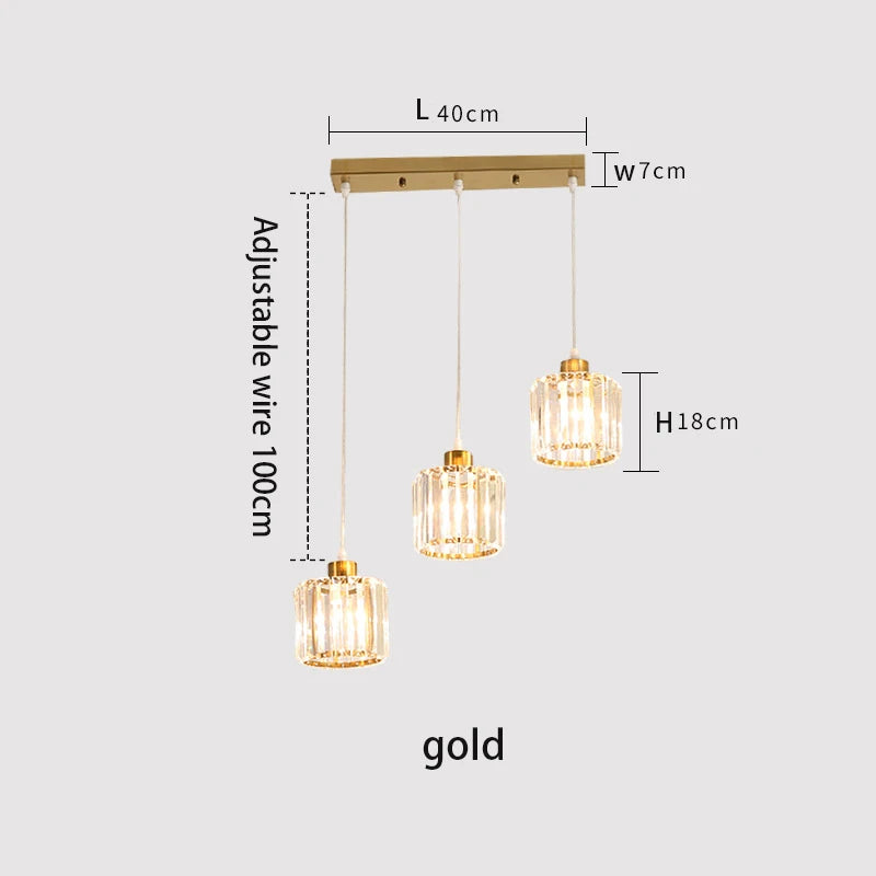 Vetrulus Modern K9 Crystal Ceiling Chandelier For Home Lighting