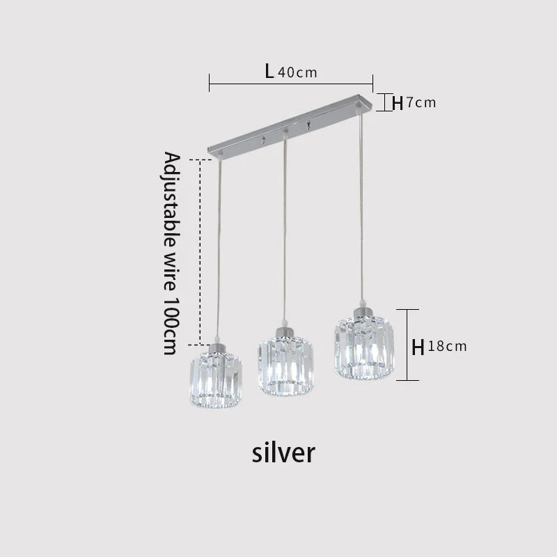 Vetrulus Modern K9 Crystal Ceiling Chandelier For Home Lighting
